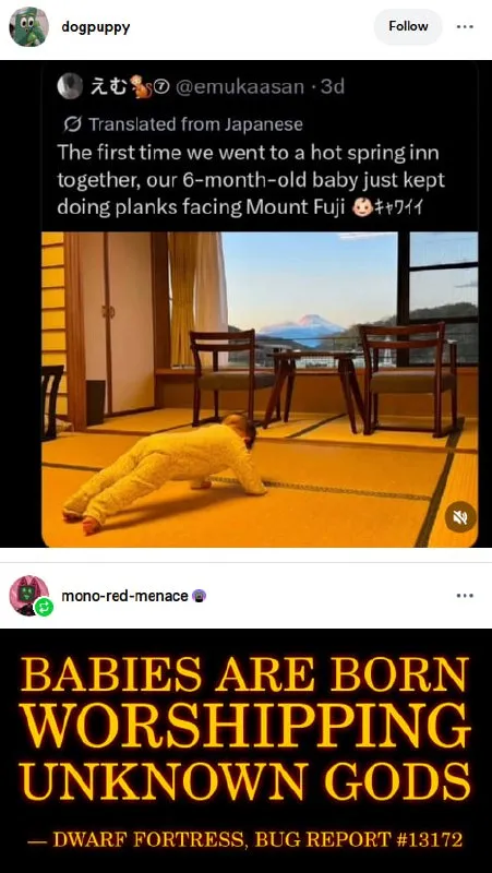 Babies Worship Unknown Gods