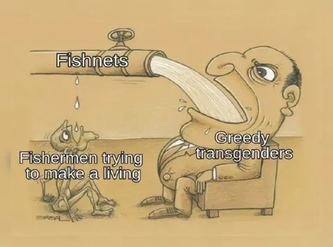 Greedy Transgender Fishnet Customer