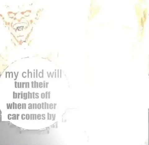 Child Who Never Dims Headlights