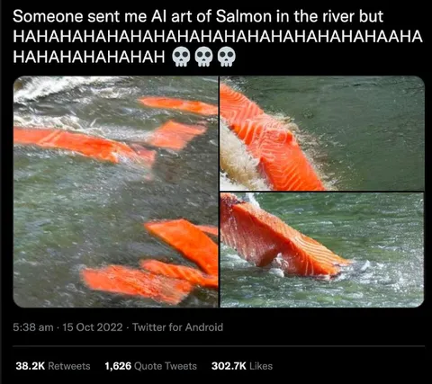 AI Salmon in the River