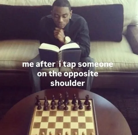 Me After Tapping the Opposite Shoulder