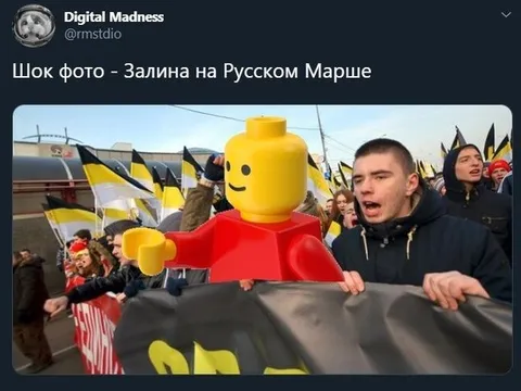 Шок фото: Залина на Русском Марше