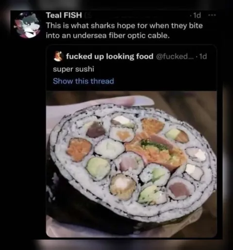 Sharks’ Fiber Optic Sushi