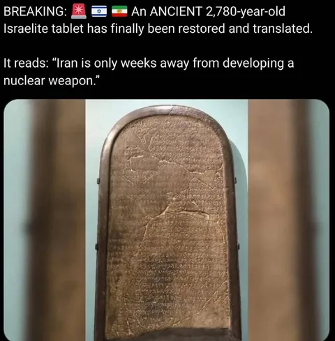 Ancient Tablet Predicts Iran Nukes