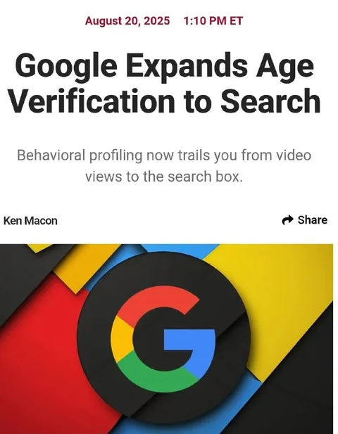 Google Expands Age Verification