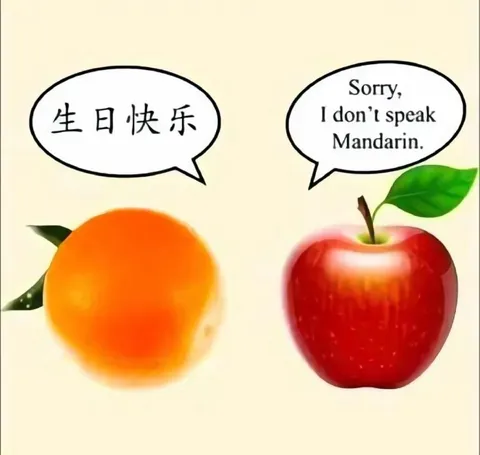 Orange Speaks Mandarin