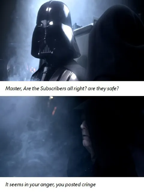 Darth Vader Posted Cringe