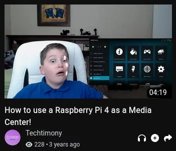 Raspberry Pi Media Center Shock