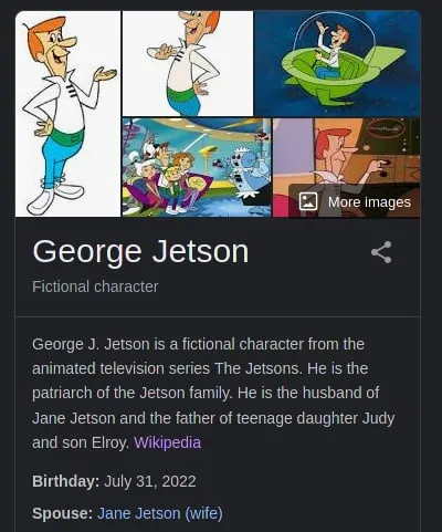 George Jetson Birthday Screenshot