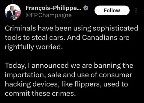 Criminals Using Sophisticated Car Theft Tools