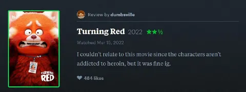 Turning Red heroin review