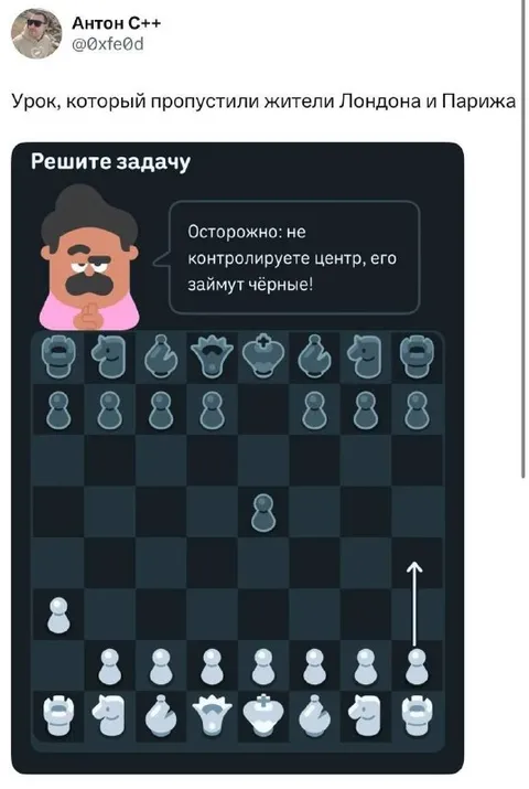 Шахматная задача про центр