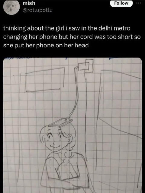 Delhi Metro Phone Charging