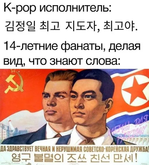 К-поп исполнитель и фанаты КНДР