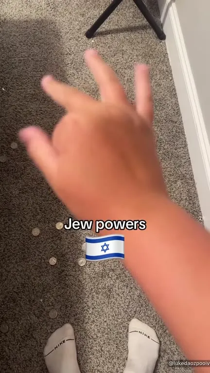 Jew Powers Collects Scattered Coins