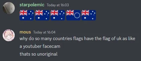 Unoriginal Country Flags