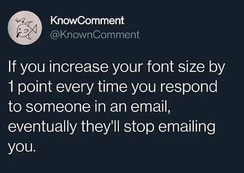Make Email Font Size Larger