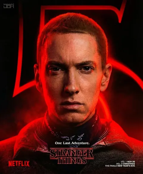 Eminem Stranger Things Finale Poster