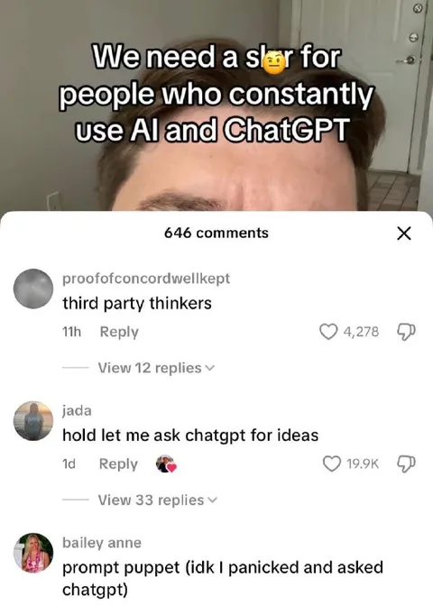 ChatGPT Prompt Puppet Comments