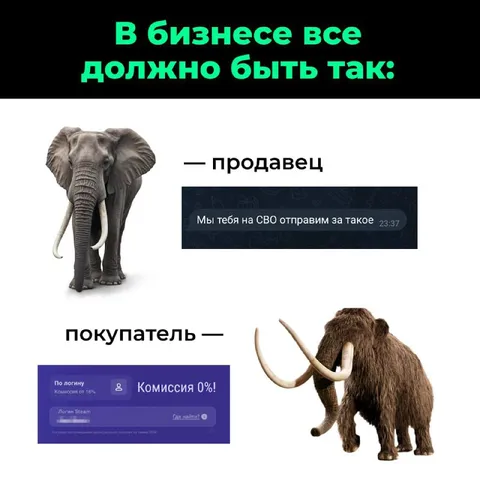 В бизнесе всё должно быть так
