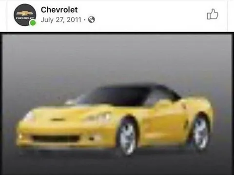 Blurry Yellow Chevrolet