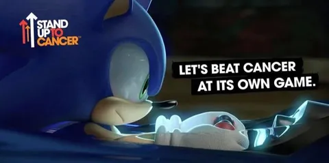Sonic Beats Cancer at Its Own Game