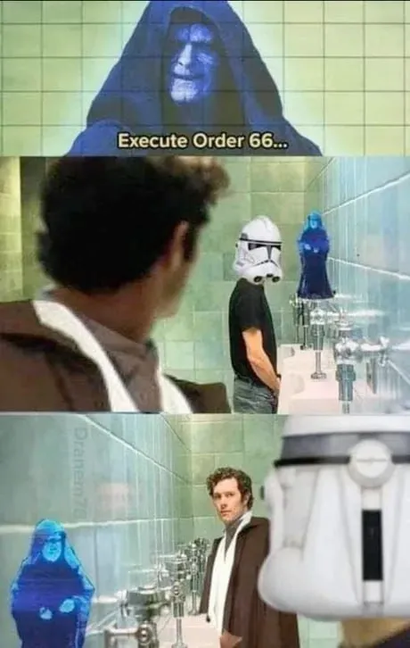 Execute Order 66 in the Bathroom