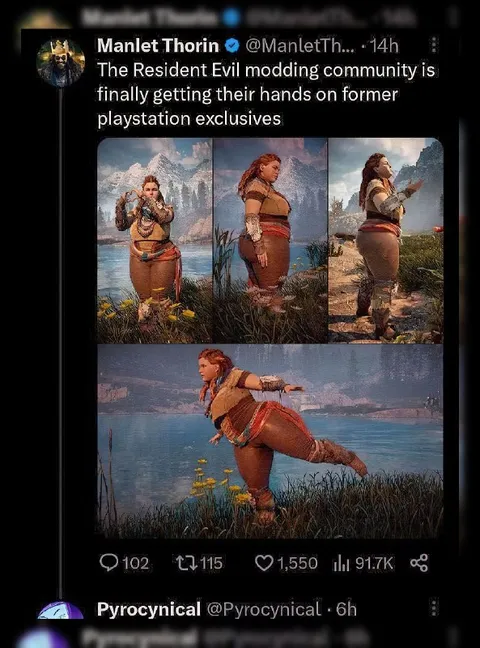 Resident Evil Modding Gets Aloy
