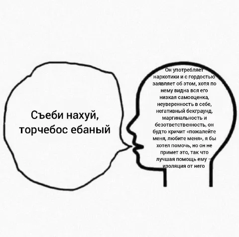 Оскорбление вместо психологического анализа