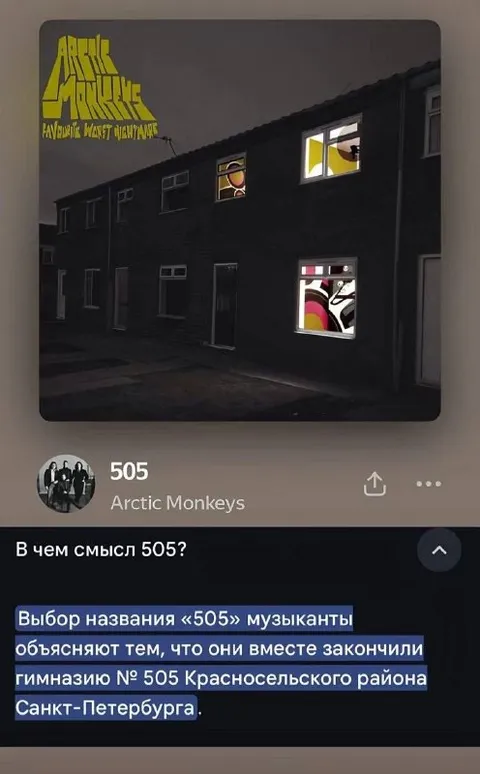 В чём смысл песни 505