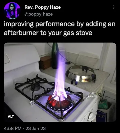 Afterburner Gas Stove