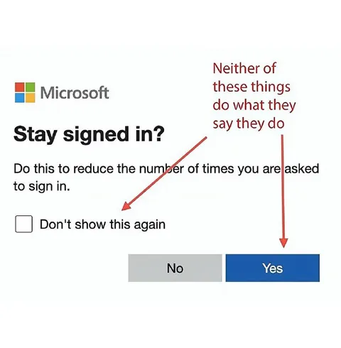 Microsoft Stay Signed In