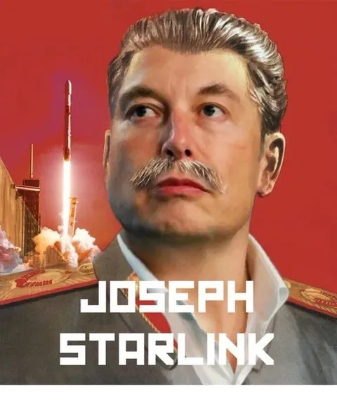 Joseph Starlink parody portrait