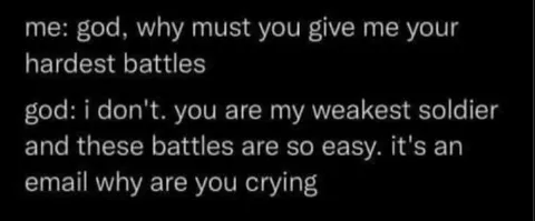 God’s Weakest Soldier Email