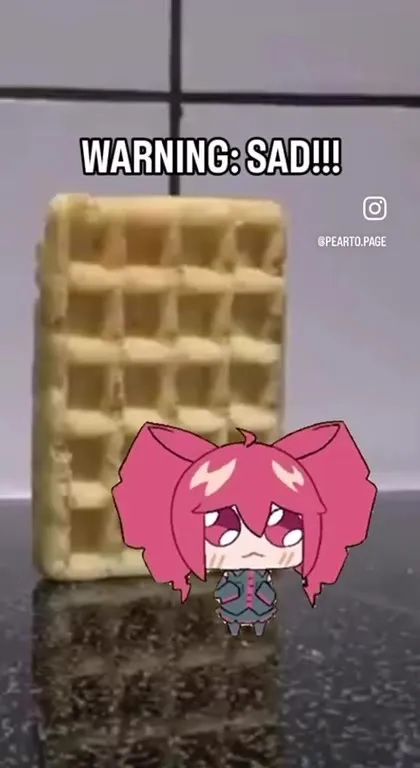 Warning: Sad Waffle Girl