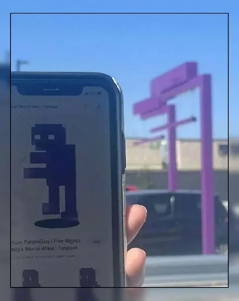 Purple Guy spotted in real life