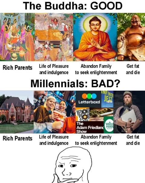 The Buddha Good, Millennials Bad