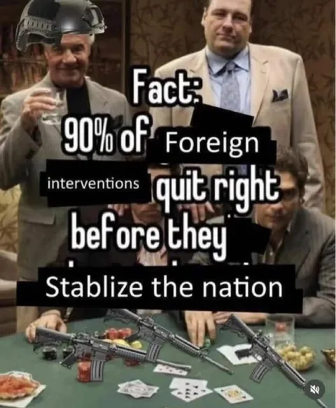 Foreign Interventions Quit Right Before Stabilization