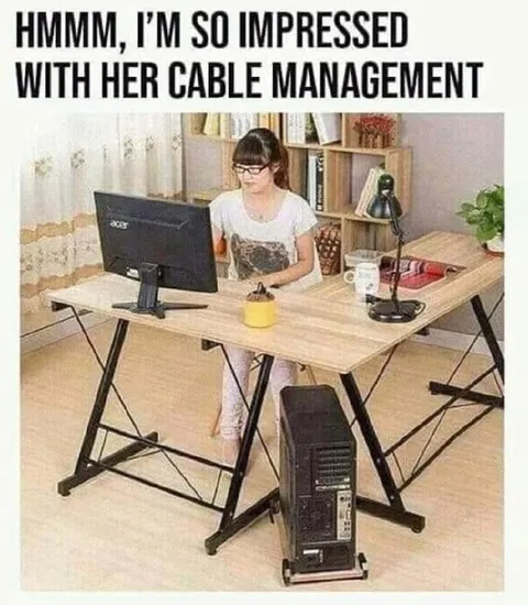 Impressive Cable Management