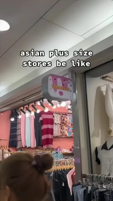 Asian Plus Size Stores Be Like