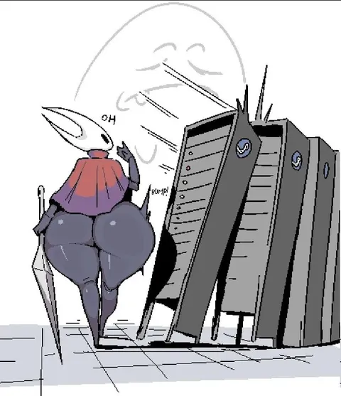 Insect Woman Meets Filing Cabinets