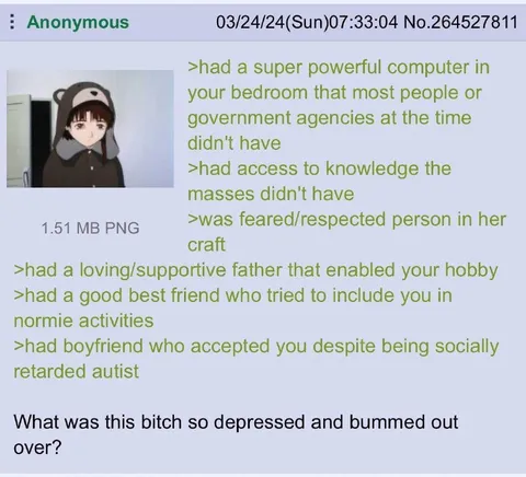 What Was She Depressed About?