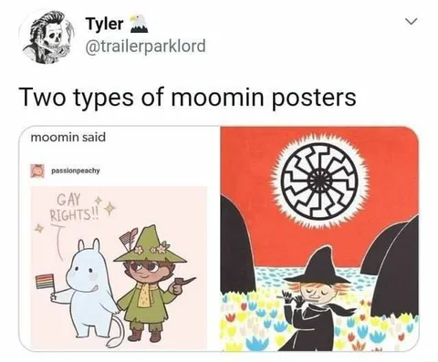 Two Types of Moomin Posters