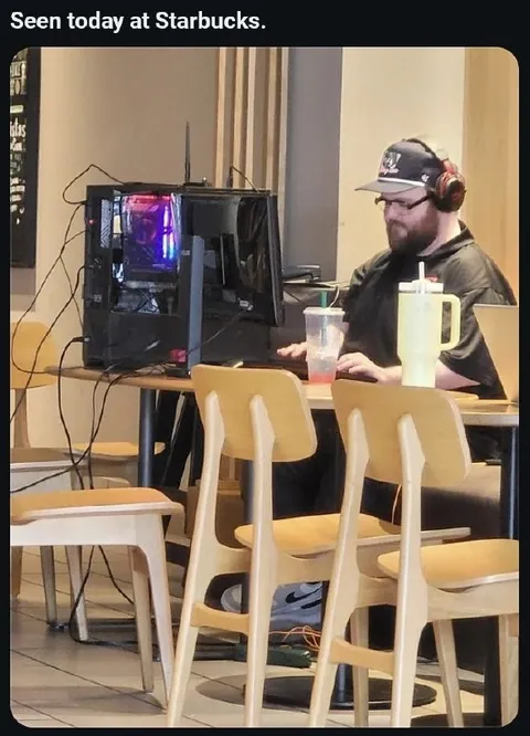 Gaming at Starbucks