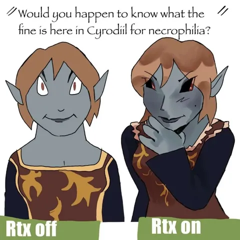 RTX Off and RTX On Goblin