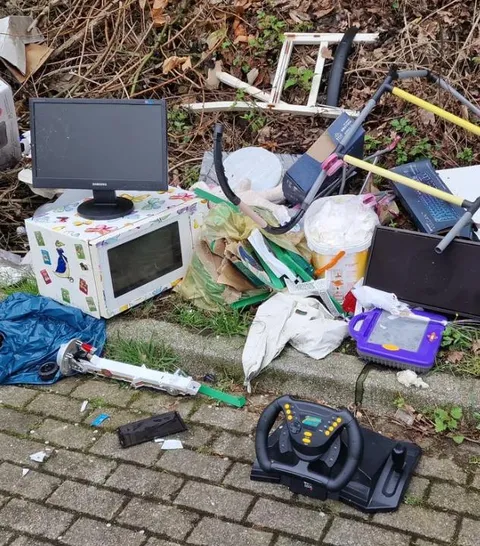Trash Pile Gaming Setup