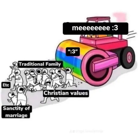 Rainbow Tractor Rejects Traditional Values