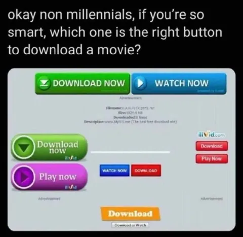 Which Button Downloads the Movie
