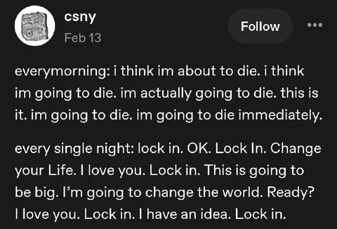 Every Morning I Think I’m Dying