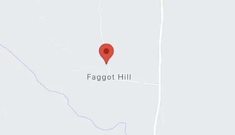 Faggot Hill on the Map